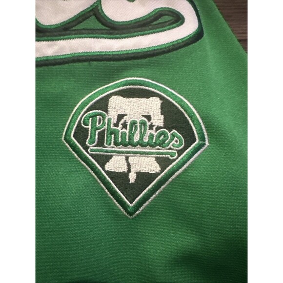 Philadelphia Phillies St Patrick's Day Jersey Stitches Brand Size XL Very Clean - Picture 7 of 12